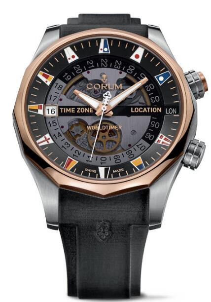 Corum Admiral Legend 47 Worldtimer Replica watch A637/02743 - 637.101.05/F371 AN01